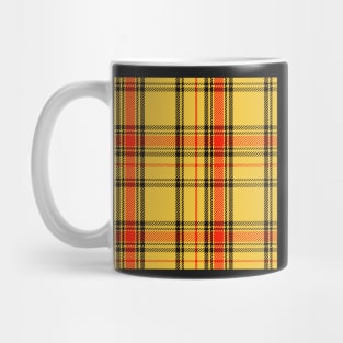 Academia Plaid Tartan in Yellow, Red, and Black Mug